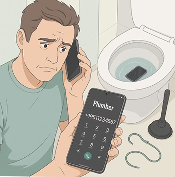 درآوردن وسایل قیمتی از توالت فرنگی